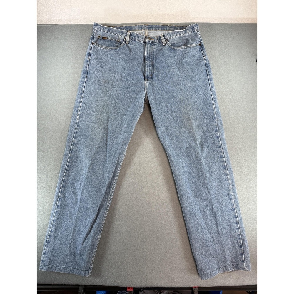 Polo Jeans Company Saturday Jeans Mens 40x34 Light Blue Relaxed Straight Denim